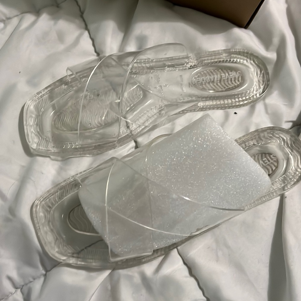 Clear Steve Madden sandals